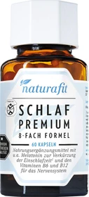 naturafit Schlaf Premium 8-fach Formel Kapseln, 60 Stück