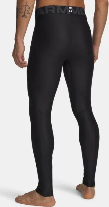 Under Armour HeatGear Armour Tights Laufhose lang schwarz/weiß (Herren)