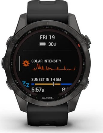 Garmin Fenix 7S Sapphire Solar slate grey titan/black