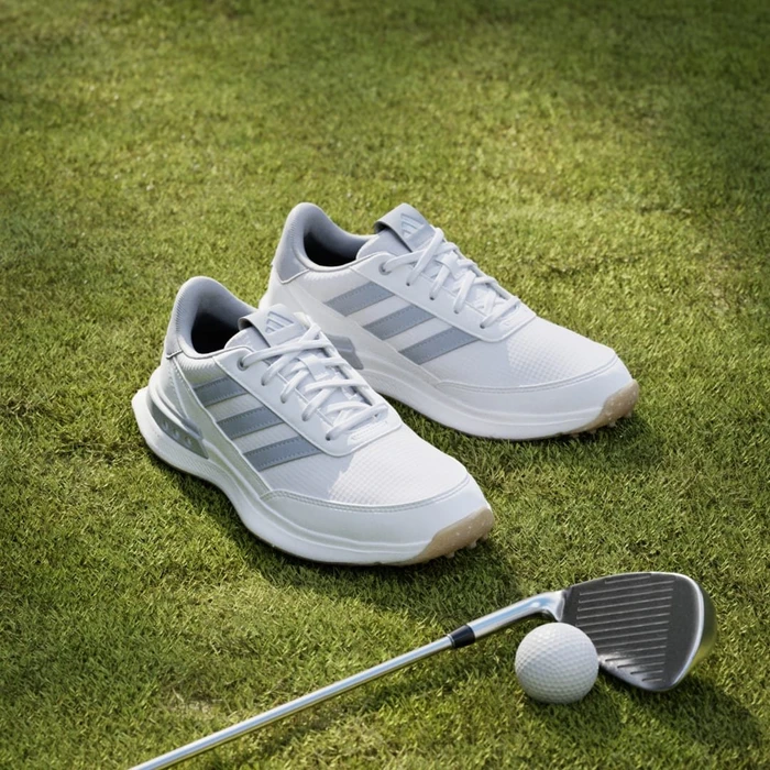 adidas Juniors S2G Spikeless 24 cloud white/halo silver/gum (Junior)