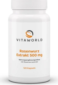 vitaworld Rosenwurz-Extrakt 500 mg Kapseln, 120 Stück