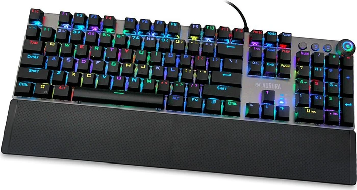 iBox Aurora K-4 Gaming, LEDs RGB, RED Switches, USB, US