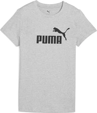 Puma ESS No. 1 Logo T-Shirt kurzarm light grey heather (Damen)