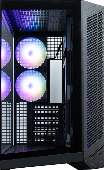 Zalman D50 Black, schwarz, Glasfenster
