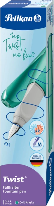 Pelikan Twist cold alaska, rechte Hand/linke Hand, mittel, Faltschachtel