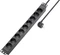 Sygonix 19" Aluminium Steckdosenleiste, 1HE, 9-fach, 250V, schwarz, 1.8m Vorschaubild