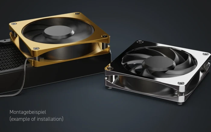 Alphacool Apex Stealth Metall Matt Schwarz 2000rpm, 120mm