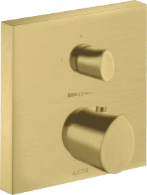 Hansgrohe AXOR Starck Organic Thermostat Unterputz mit Absperrventil brushed brass