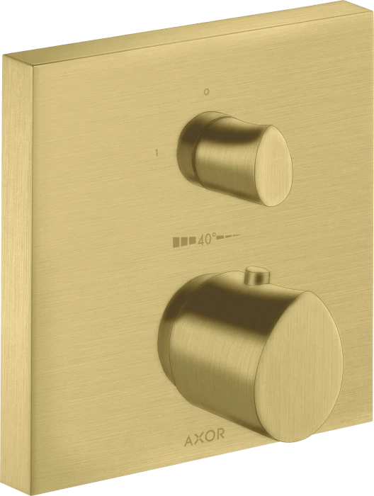 Hansgrohe AXOR Starck Organic Thermostat Unterputz mit Absperrventil brushed brass