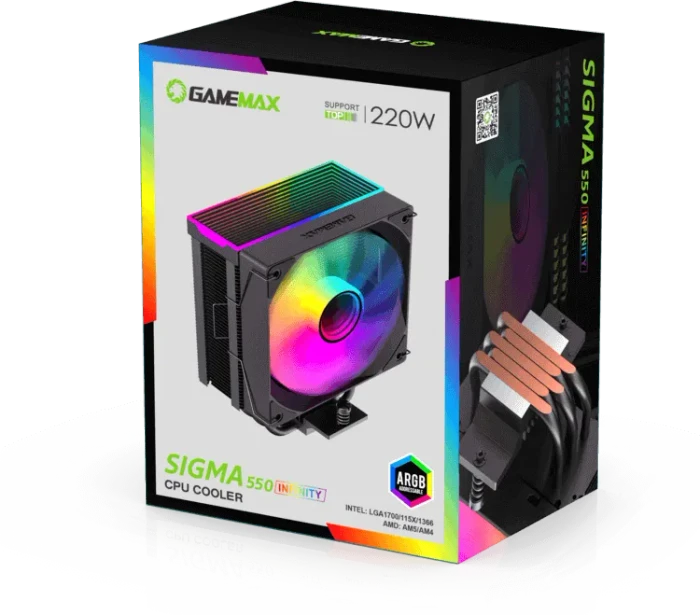 GameMax Sigma 550 Infinity, schwarz