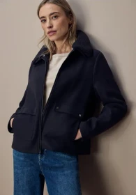 Street One Abnehmbarer Kragen Jacke obsidian blue (Damen)
