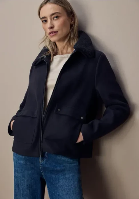 Street One Abnehmbarer Kragen Jacke obsidian blue (Damen)