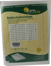 CareLiv Folie/Molton Bettschutzeinlage, 90x100cm, 1 Stück