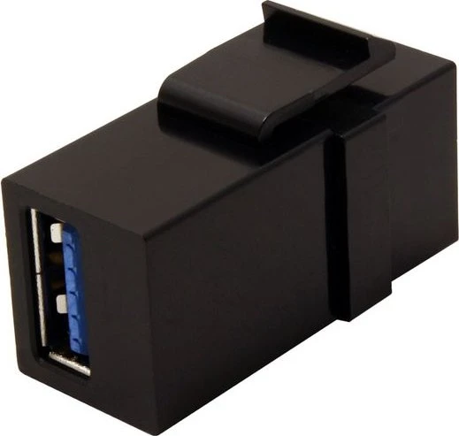 Value Keystone Modul USB-A 3.0 Buchse via USB-A 3.0 Buchse, schwarz