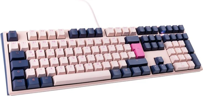 Ducky One 3 Fuji PBT rosa/blau, MX BLACK, USB, DE