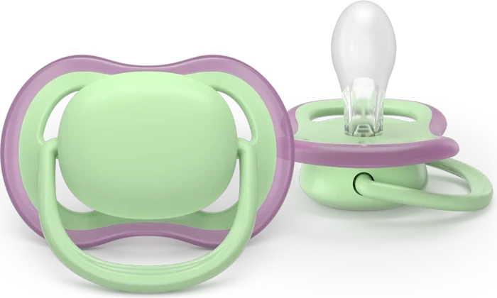 Philips Avent SCF087/12 Ultra Air Beruhigungsschnuller, 6-18M, Silikon, rosa/grün, 2 Stück
