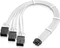 EZDIY-FAB 12VHPWR Kabel, 3x 8-Pin PCIe Buchse auf 16-Pin PCIe 5.0 12VHPWR Stecker, Adapterkabel, 16AWG, weiß/schwarz, 35cm Vorschaubild