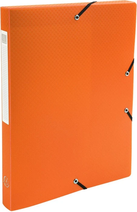 Exacompta Archivbox Kunststoff blickdicht 25mm, A4, orange