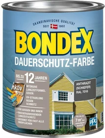 Bondex Dauerschutz-Farbe schiefer, 750ml