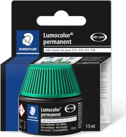 Staedtler Lumocolor 487 17 Permanentmarker Nachfüllstation 15ml, grün