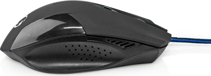 Nedis Gaming Mouse und Mousepad Set, schwarz, USB