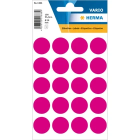 Herma Markierungspunkte 19mm pink, 50 Blatt