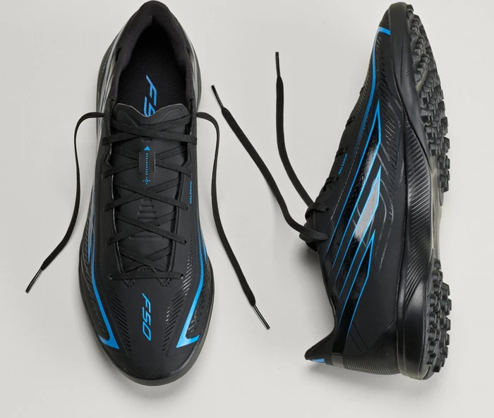 adidas F50 Hyperfast League TF core black/lucid ray blue