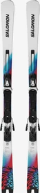 Salomon Addikt + MI12 GW white/neon blue (inkl. Bindung) (Modell 2025/2026)
