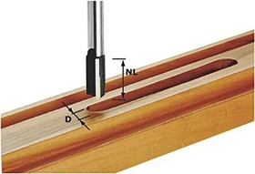 Festool HW S8 D12/30 Nutfräser, (D)12x30x60mm, 1 Stück