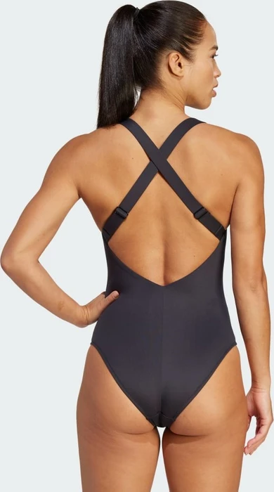 adidas Iconisea Padded Premium X-Back Badeanzug schwarz/weiß (Damen)