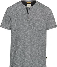 Camel Active Henley Baumwolle T-Shirt kurzarm dunkelblau (Herren)