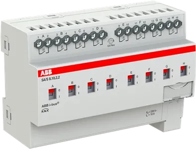 ABB SA/S8.10.2.2 Schaltaktor 8-fach, 230V, 10A, 8TE REG, Schaltaktor