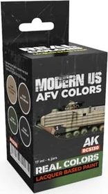 AK-Interactive 2nd Gen Real Colors US Army Modern AFV Colors Farbset, 4-tlg.