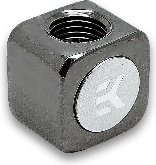 EK Water Blocks EK-AF T-Verteiler G1/4", schwarz vernickelt