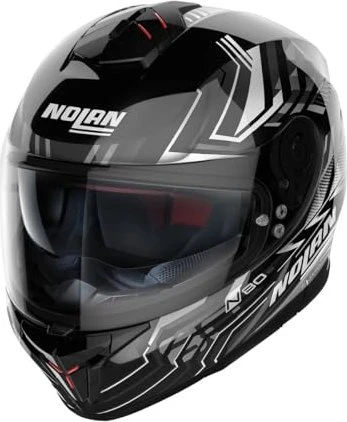 Nolan N80-8 Turbolence schwarz/grau/weiß
