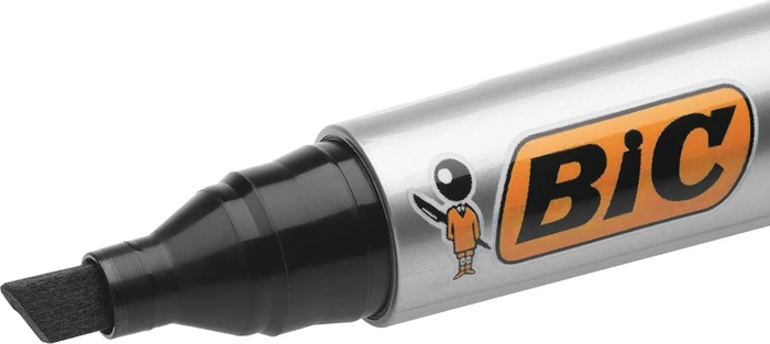 BIC Marking 2300 ECOlutions Permanentmarker Keilspitze 3.7-5.5mm schwarz/blau/rot/grün, 4er-Set, Box