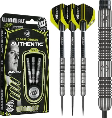 Winmau MvG Authentic Steel Dart Dartpfeil Set 22g