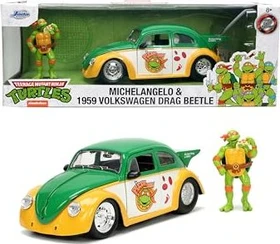 Jada Toys Teenage Mutant Ninja Turtles - Turtles 1959 VW Drag Beetle 1:24
