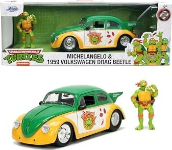 Jada Toys Teenage Mutant Ninja Turtles - Turtles 1959 VW Drag Beetle 1:24