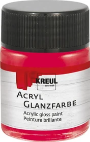 Kreul Acryl Glanzfarbe, dunkelrot, 50ml
