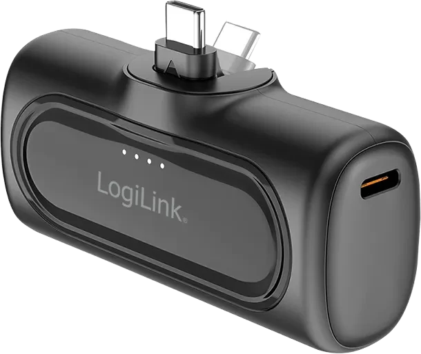 LogiLink Powerbank 2x USB-C 5000mAh schwarz