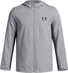 Under Armour Rival Woven Jacke mod gray/castlerock/black (Junior)