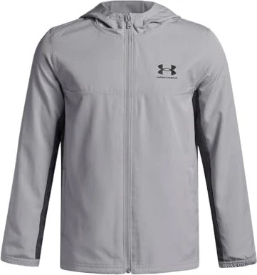 Under Armour Rival Woven Jacke mod gray/castlerock/black (Junior)