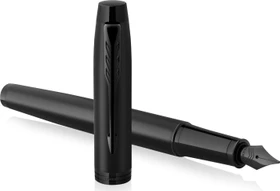 Parker IM Monochrome matte black, rechte Hand, fein, Geschenkbox