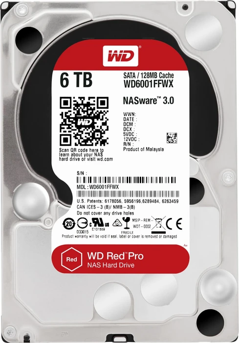 Western Digital WD Red Pro 6TB, 24/7, 512e / 3.5" / SATA 6Gb/s