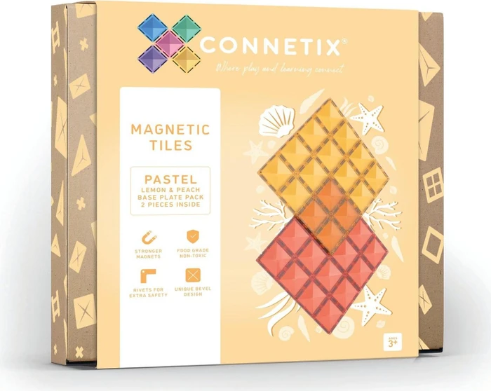 Connetix Grundplatte Lemon & Peach (CON-EU-P2BP-LP)