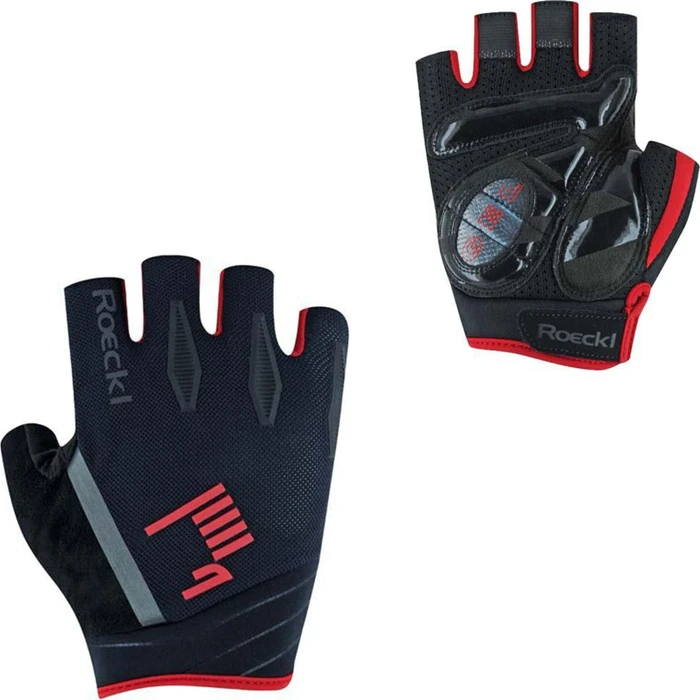 Roeckl Isera Fahrradhandschuhe schwarz/rot