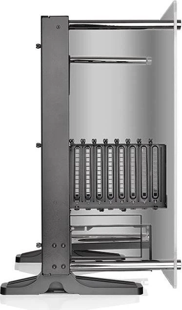 Thermaltake Core P3 Tempered Glass Curved Edition schwarz, Glasfenster