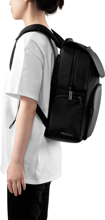 XD Design 16" Soft Daypack Notebook-Rucksack, schwarz