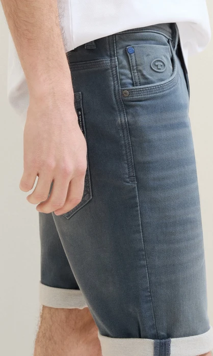 Tom Tailor Josh Jeansshorts Jeans dark stone blue grey denim (Herren)